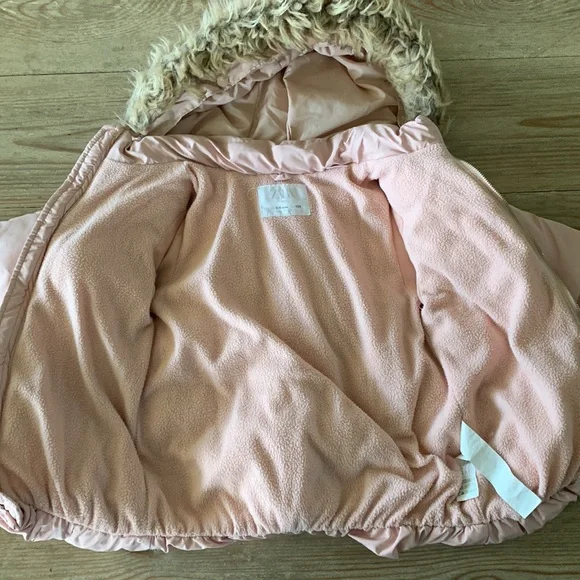 Zara Toddler Girls Puffer Coat - Picture 6 of 9